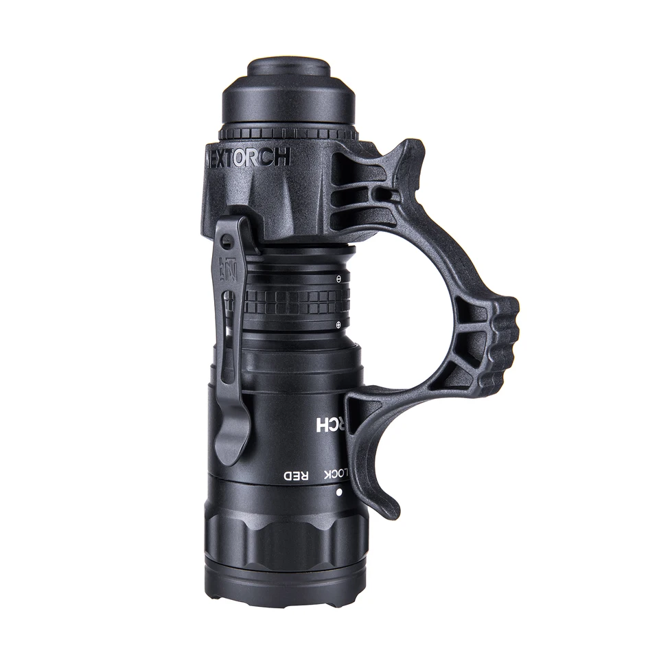NEXTORCH TA21 タクティカル懐中電灯、赤と白の光源、1300 ルーメンの