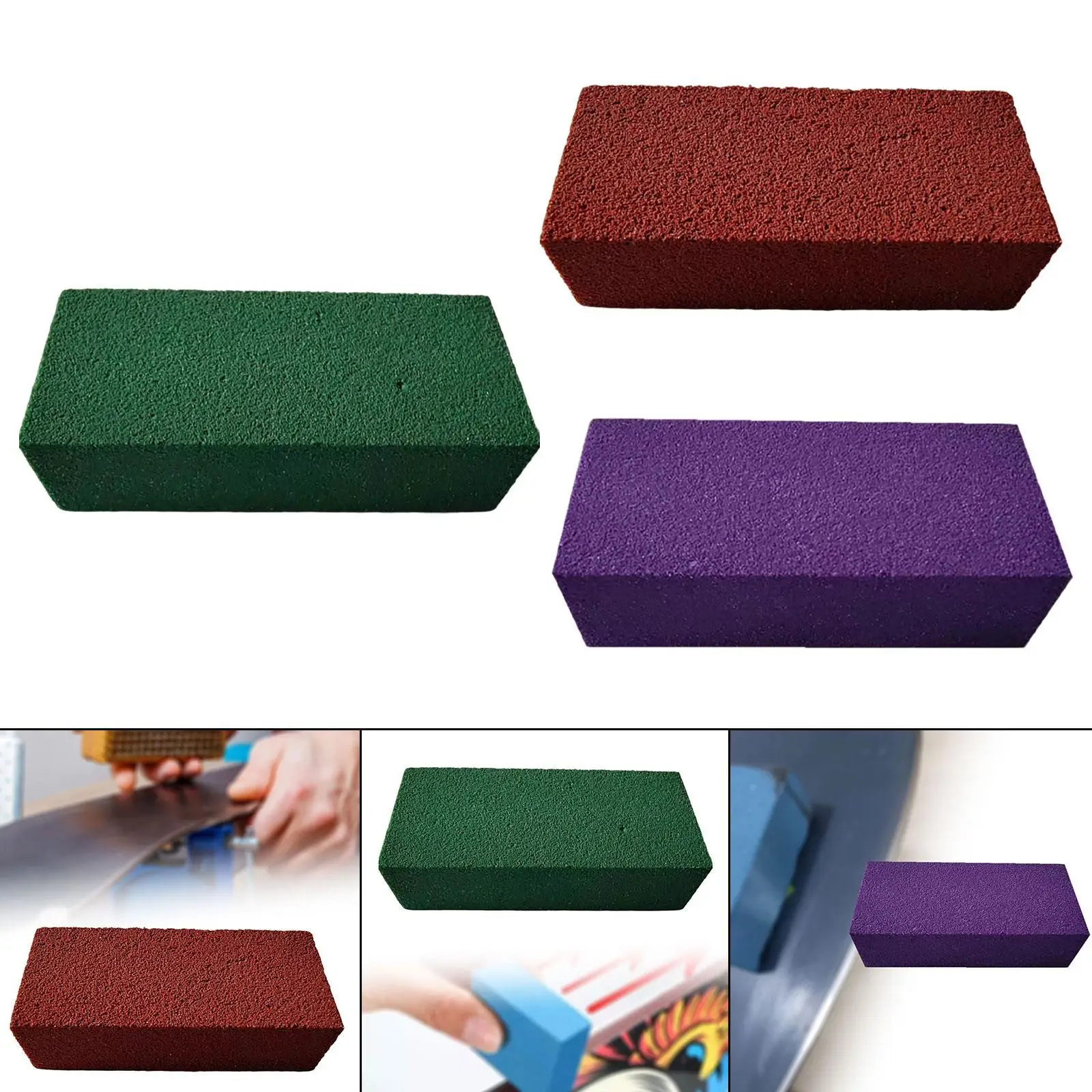 Portable Snowboard Gummy Stone Rubber Edge Grinder Deburring Rust Remover Polishing Block for Ski Board Tuning and Care