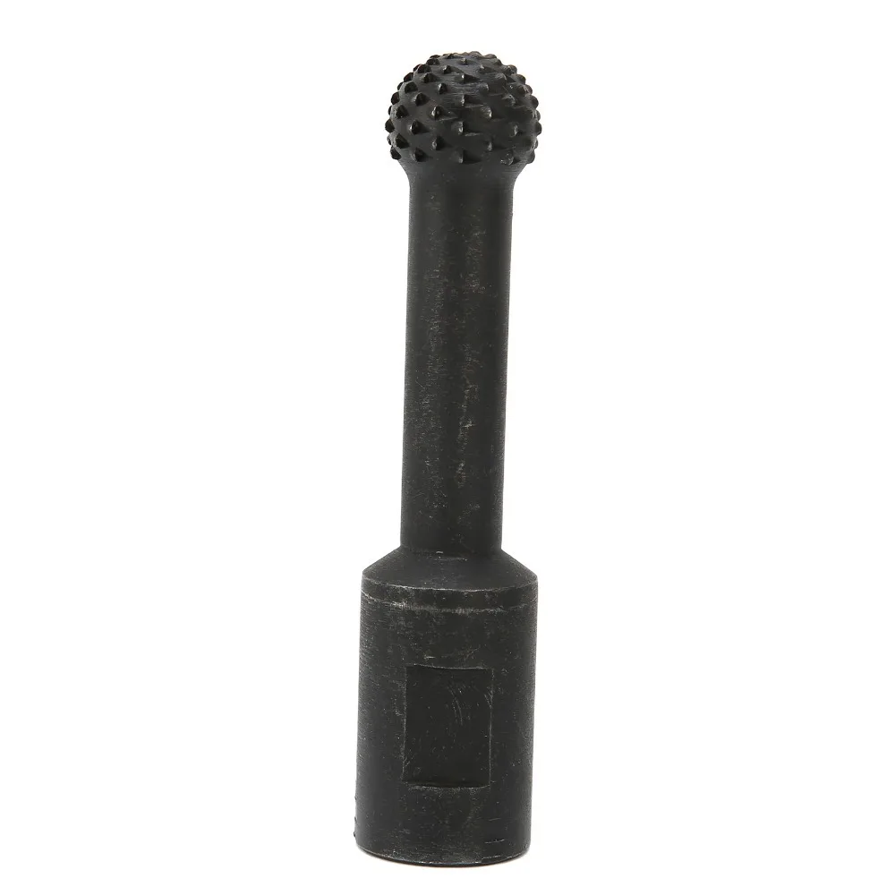 

Heavy-Duty Carbon Steel Ball Gouge Black Abrasive Teeth Sphere Rotary Burr 5/8-11 Threads Spherical Grinding Head Wood Carving