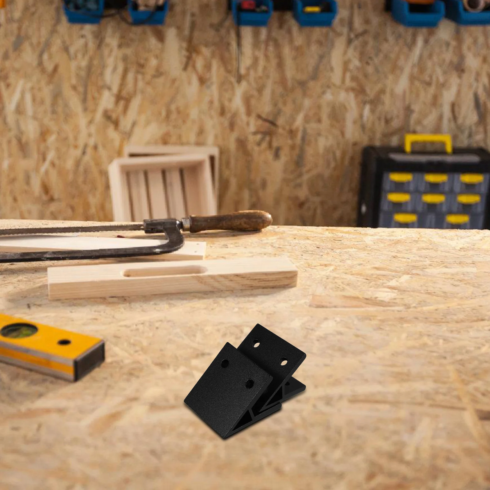 

2pcs Aluminum Alloy 45° Extrusion Profile Corner Bracket Industrial Durable Angle Connector For Factory Warehouse Furniture