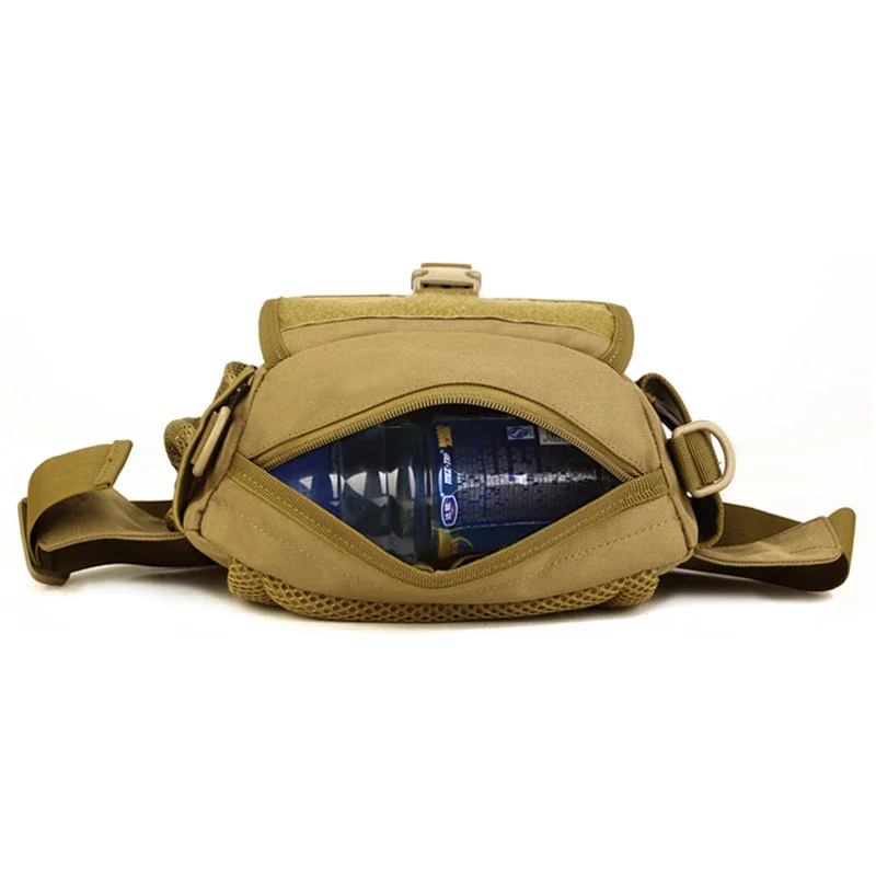 Men Waist Fanny Pack Shoulder Cross body Chest Bag Travel Hiking Climb Water Bottle Military Nylon Messenger Hip Bum Belt Bags