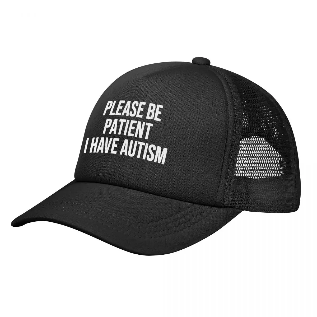 Caps Please Be Patient I Have Autism Baseball Caps Mesh Hats Outdoor Casquette Unisex Hats