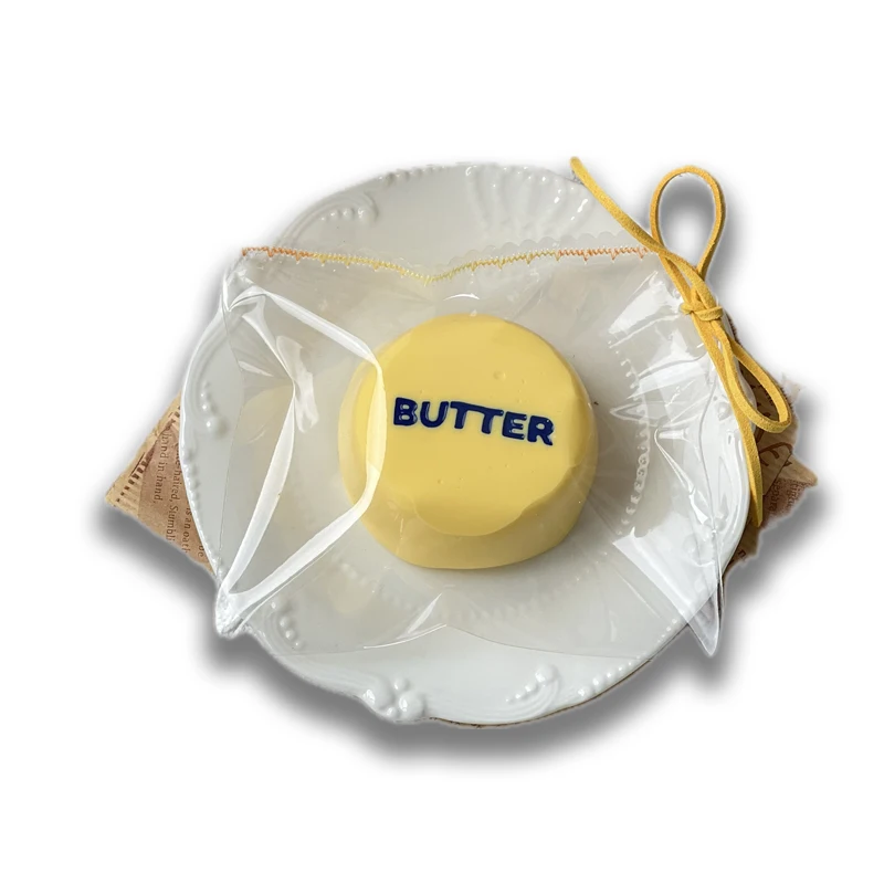 Pudding au beurre Taba Squishy en silicone de qualité alimentaire, jouet à presser doux et crémeux pour soulager le stress au bureau, cadeau de Noël et d'Halloween