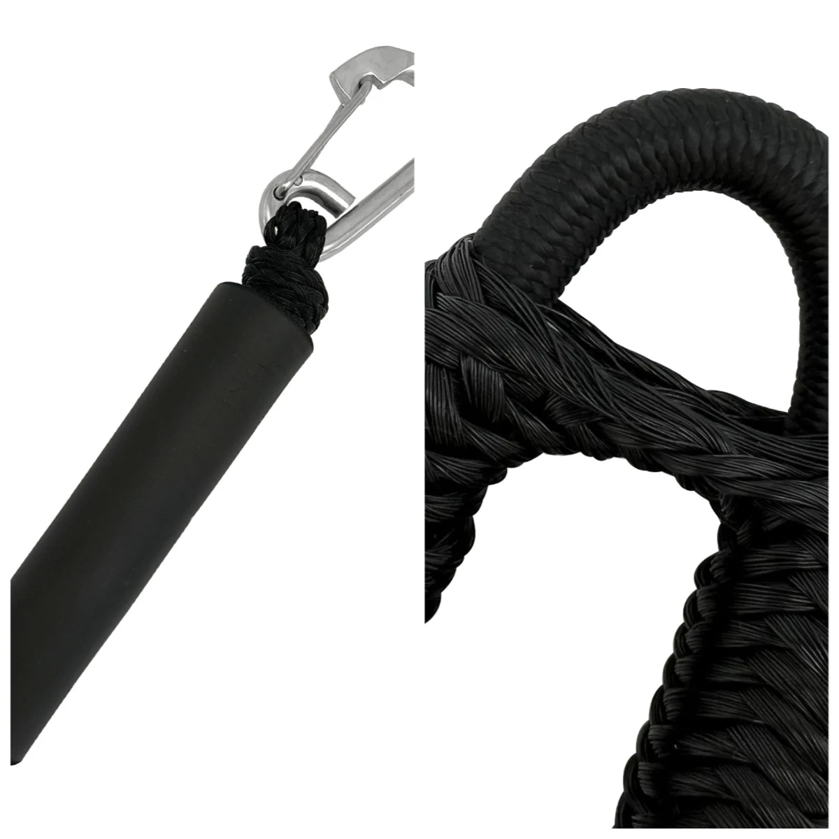 Elastic Marina Rope Set with Hooks Stretch Anchor Rope Yacht Quick Tie Hook, Polyethylene Latex Foam Buoyancy Tube