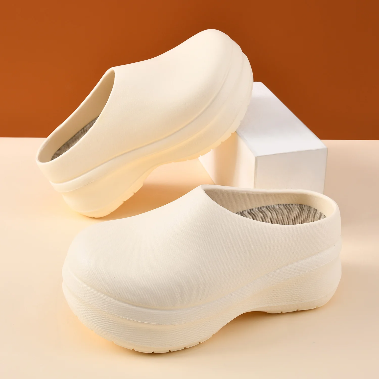 Women's Men's EVA Anti-Slip Operating Room Slippers Soft Platform Surgical Sandal Shoes for Medical Professionals Doctors