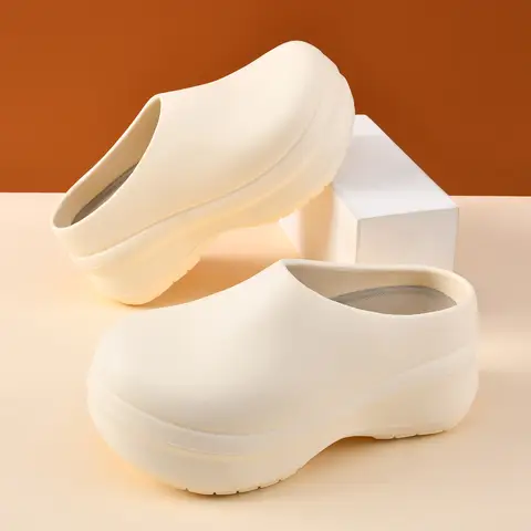 Women's Men's EVA Anti-Slip Operating Room Slippers Soft Platform Surgical Sandal Shoes for Medical Professionals Doctors