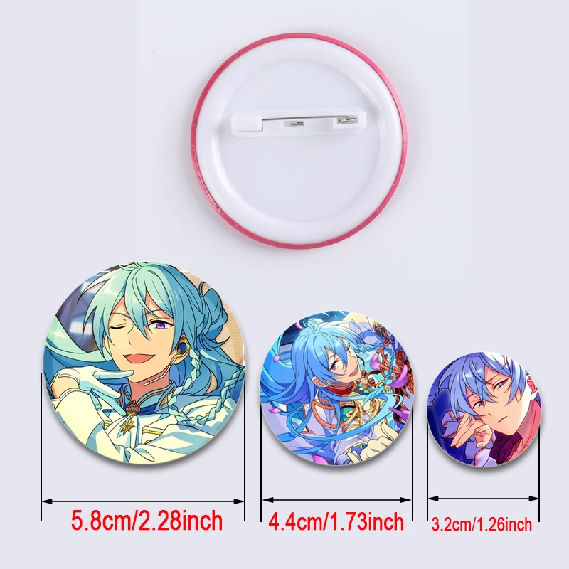 Cartoon Cosplay Game Brooches Wataru Hibiki Badge Handmade Cute Enamel Pins for Clothes Backpack Jewelry Accessories 32/44/58mm