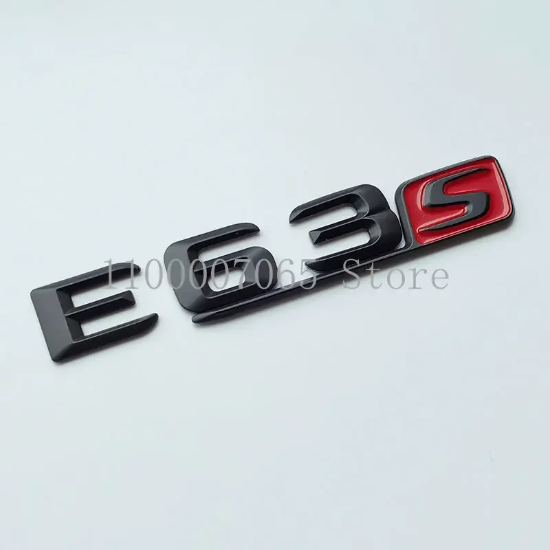 2015 Glossy Black Letters E63 E63S V8 Biturbo Top  ABS Emblem for Car Fender Trunk Nameplate W212 W213 Sticker