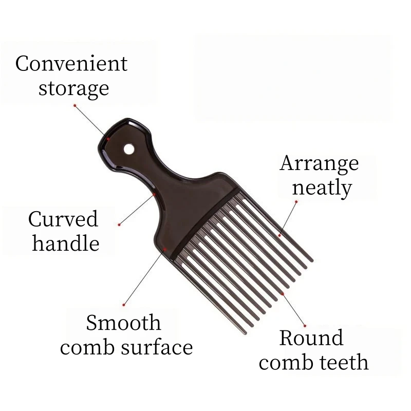 Men's Oil Head Styling Comb Hair Salon Perm Hair Dye Combs African Hairdressing Hairbrush Barber Highlights Brush Styling Tools