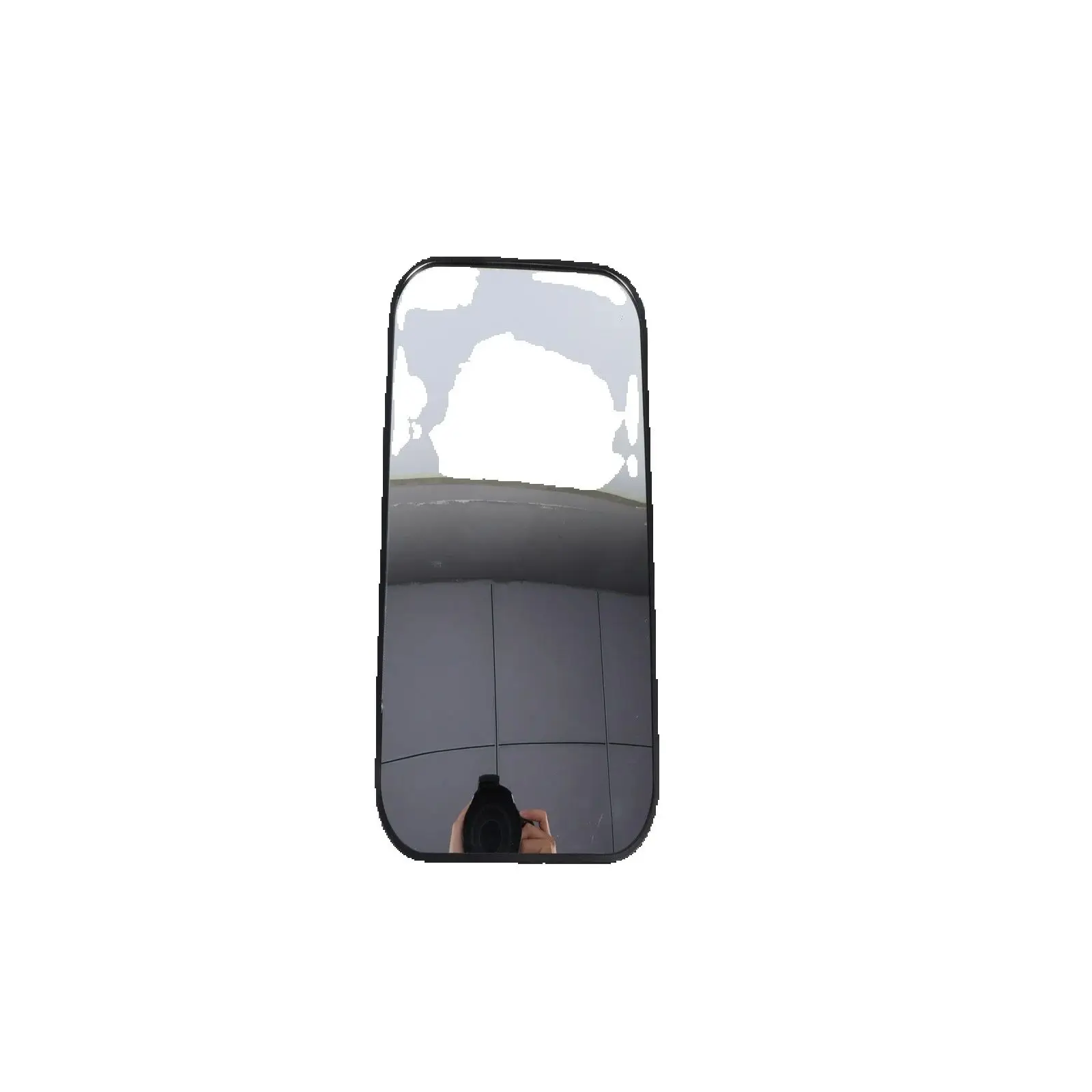 1pc Square Black Reverse Observation Mirror For Universal Vehicle Models