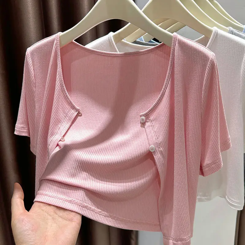 

Modal ort Sve Wrap Sun Protection Clothing Women Summer Outerwear Knitted Open Cardigan Thin Loose Cover Top irt
