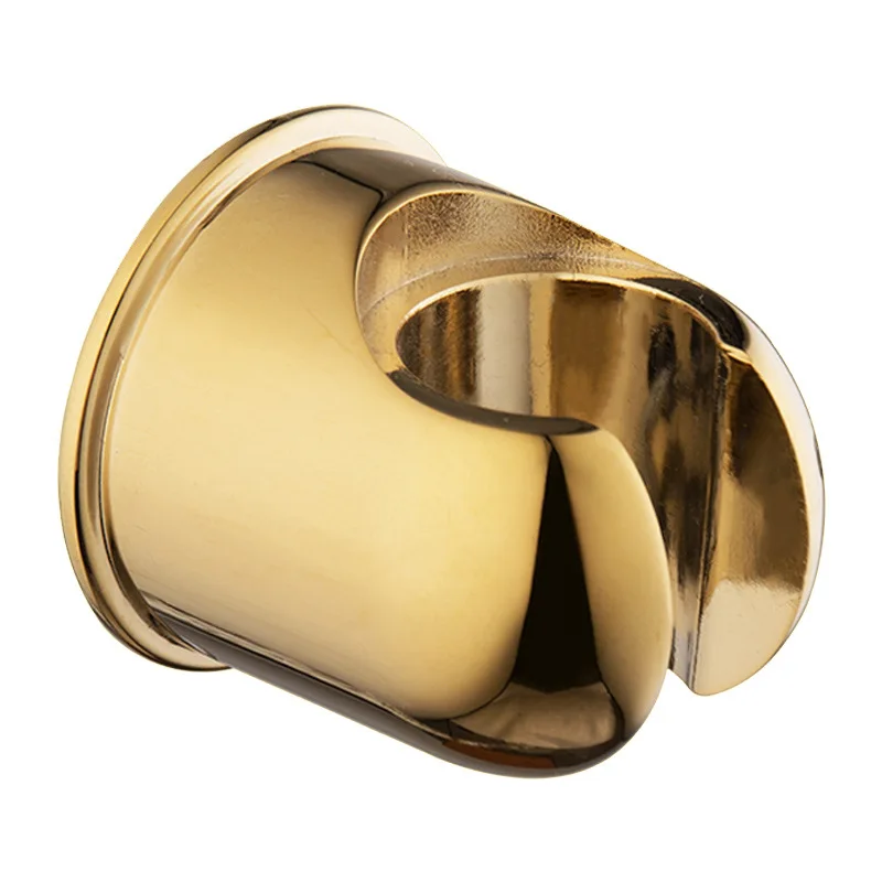 النحاس الذهب الكروم مطلي الحمام دش فوهة واحدة في اثنين خارج التبديل صمام زاوية أنبوب أبيض الذهب TPU الربيع أنبوب جدار مقعد #5