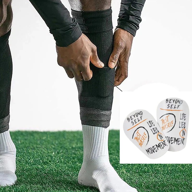 1Pair Mini Football Shin Pad Wear-resistant Shock Absorbing Leg Protector Lightweight Portable Soccer Training Shank Board