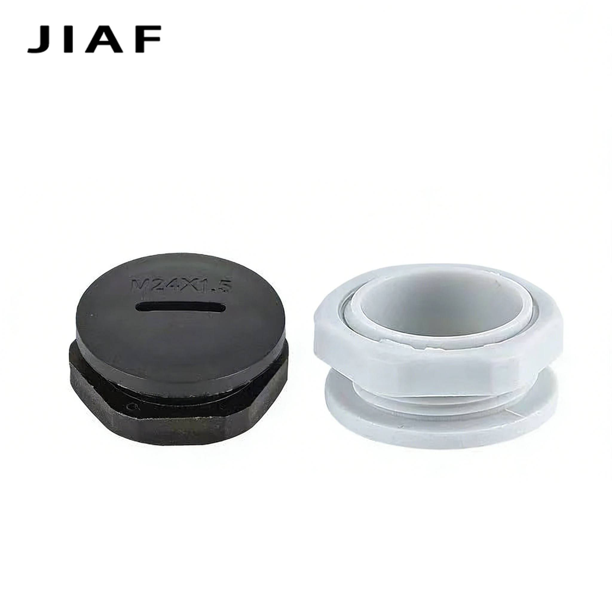 IP68 Waterproof Nylon Thread Sealing Cap M27/30/36/48/64X2 Plastic Hole Plug With Rubber Black Grey