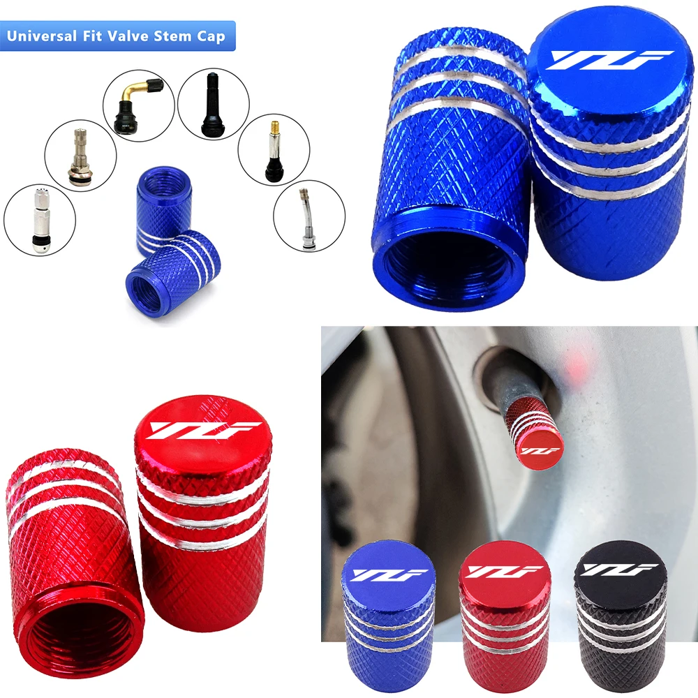 

2PC Motorcycle Accessorie Wheel Tire Valve Stem Caps Airtight Covers Dustproof Caps For Yamaha YZF R1 R3 R6 R7 R9 R15 R25 YZF600