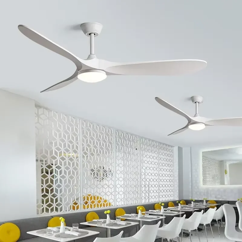 مروحة ريترو صناعية إسكندنافية 52 60 70 بوصة مروحة سقف غير مضاءة بجهاز تحكم عن بعد خشبي مروحة تزيين غرفة المعيشة مروحة منزلية كبيرة