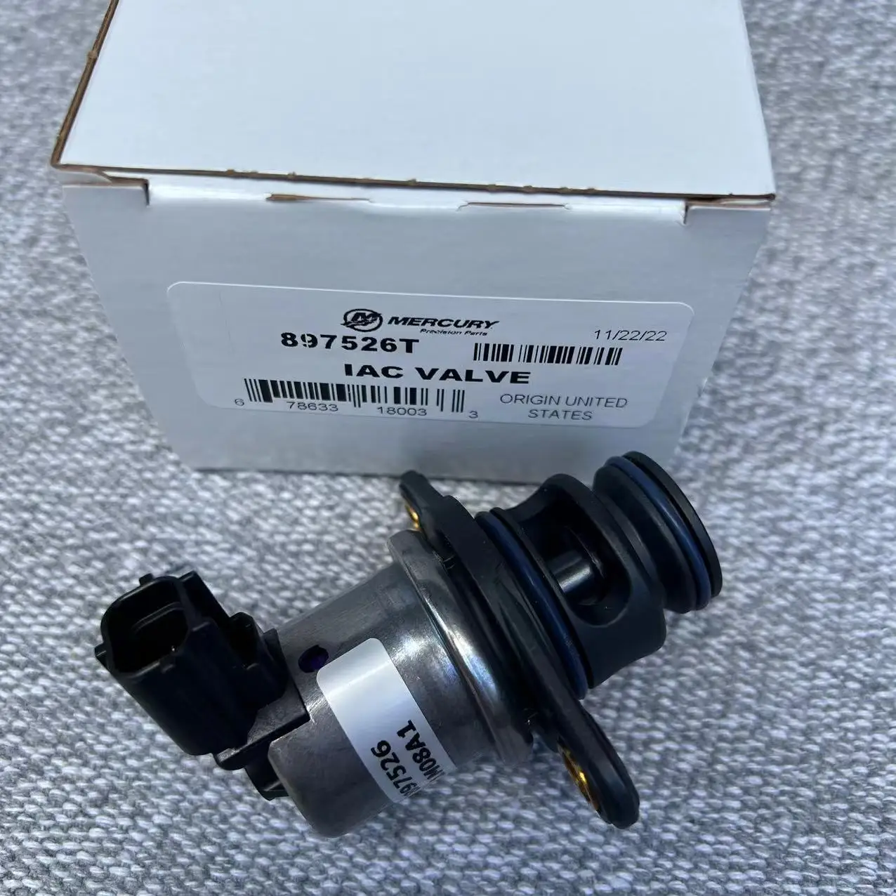 Mercúrio 897526 4 tempos 75-90-115-150-250 cavalos de potência motor de popa válvula de controle de ralentí válvula de ralentí