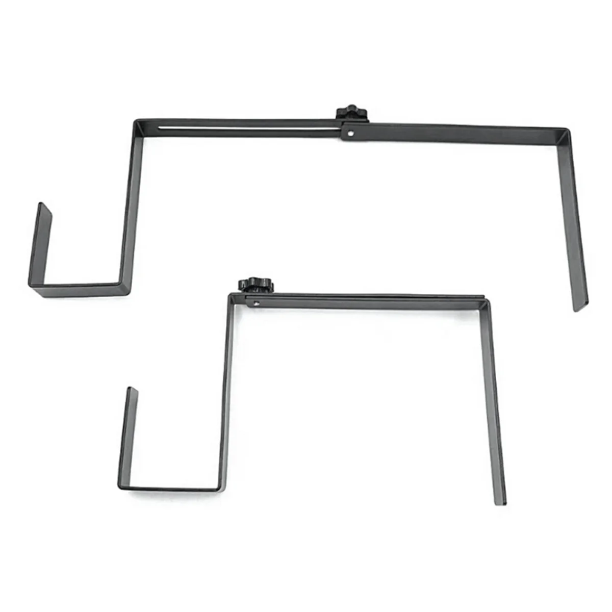 Colgador de corona de lápida, longitud ajustable, soporte para corona de lápida de cementerio, gancho, soporte para corona de lápida, negro