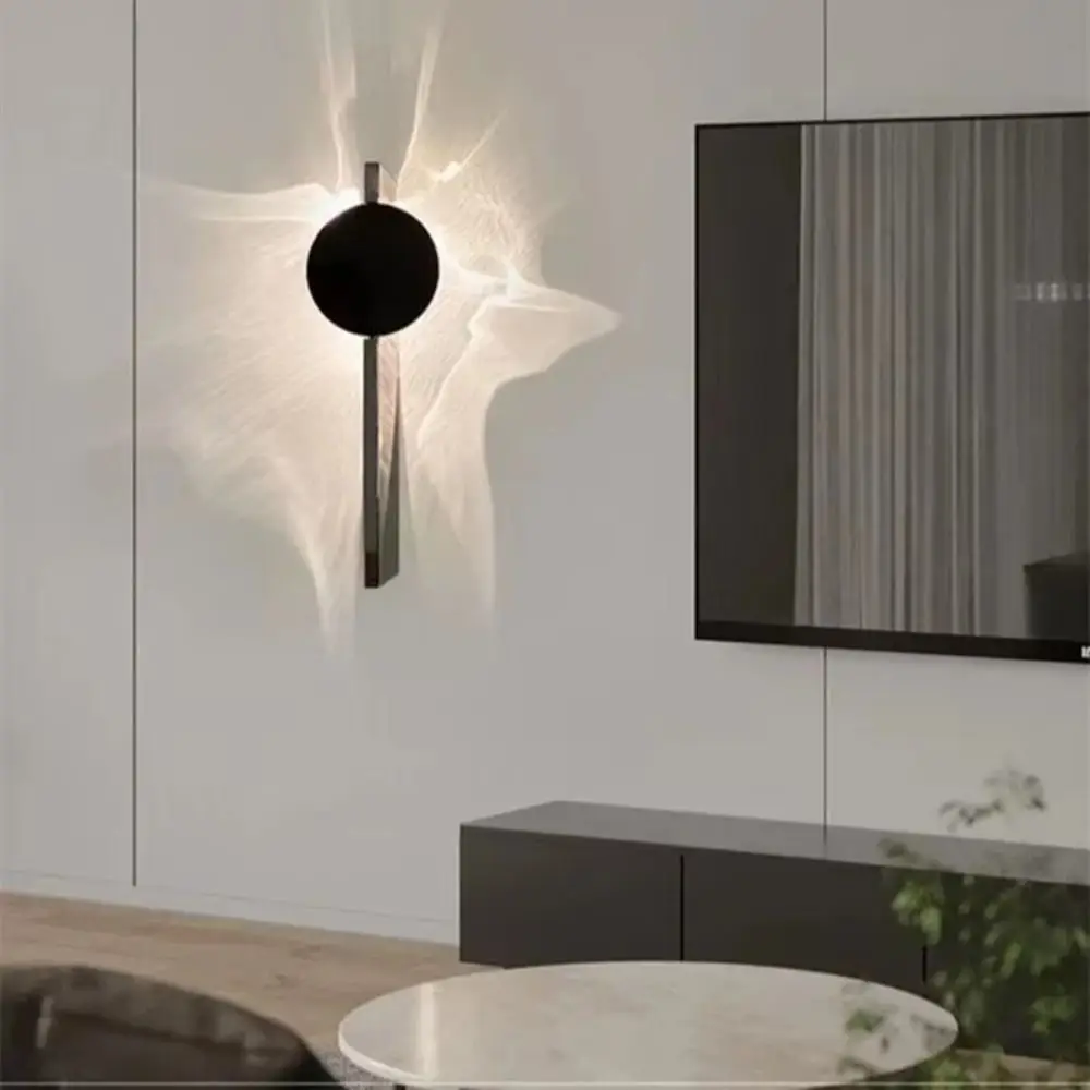 

Energy Saving Water Ripple Wall Lamp Rotatable Adjustable LED Wall Light Stainless Steel Atmosphere Wall Sconce Lamp Living Room