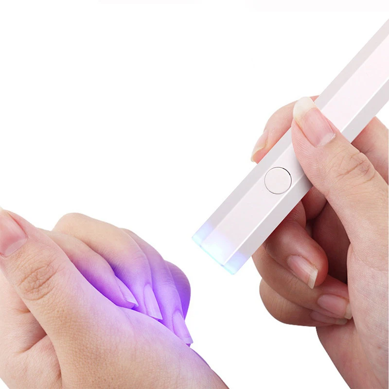 Draagbare nageldrogerlamp LED-nagellamp met standaard voor het uitharden van alle gellak USB oplaadbare sneldrogende manicure nagelkunstgereedschappen