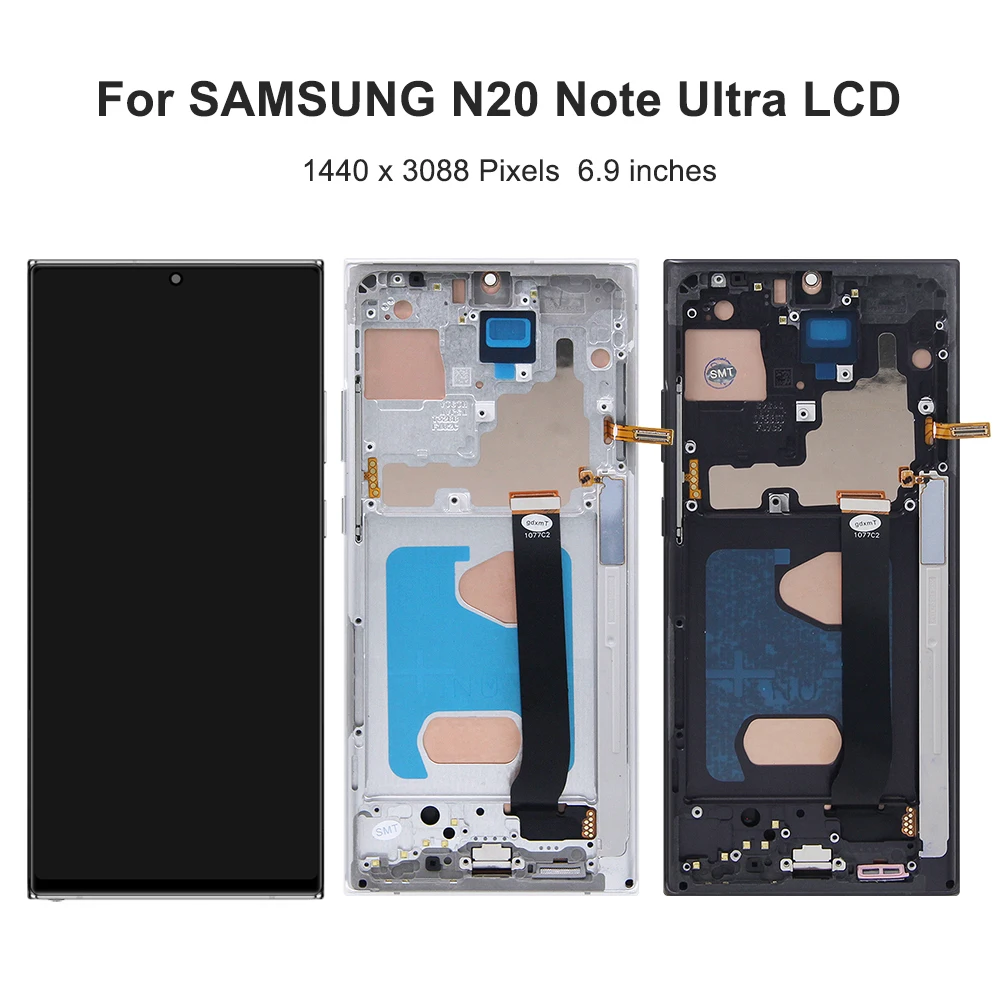 TFT Note20 Ultra 4G Display For Samsung Galaxy Note 20 Ultra 5G LCD Display N986B Touch Screen Replacement Assembly with Frame