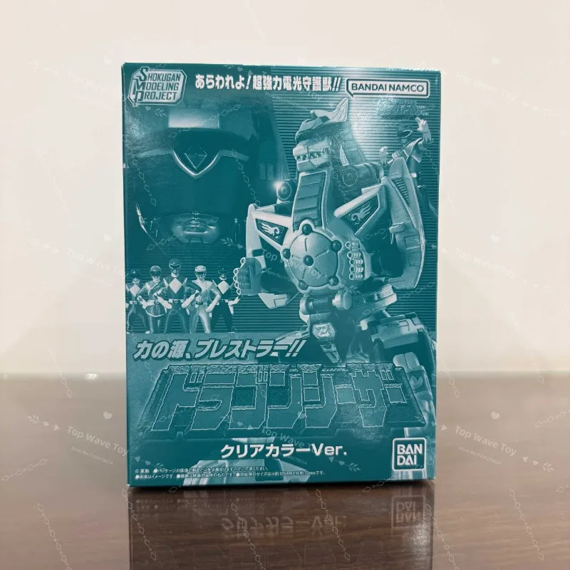 New Stock Bandai Original Mighty Morphin Power Rangers SMP SUPER MINIPLA DRAGONCAESAR Combine CLEAR COLOR Anime Figure Toys