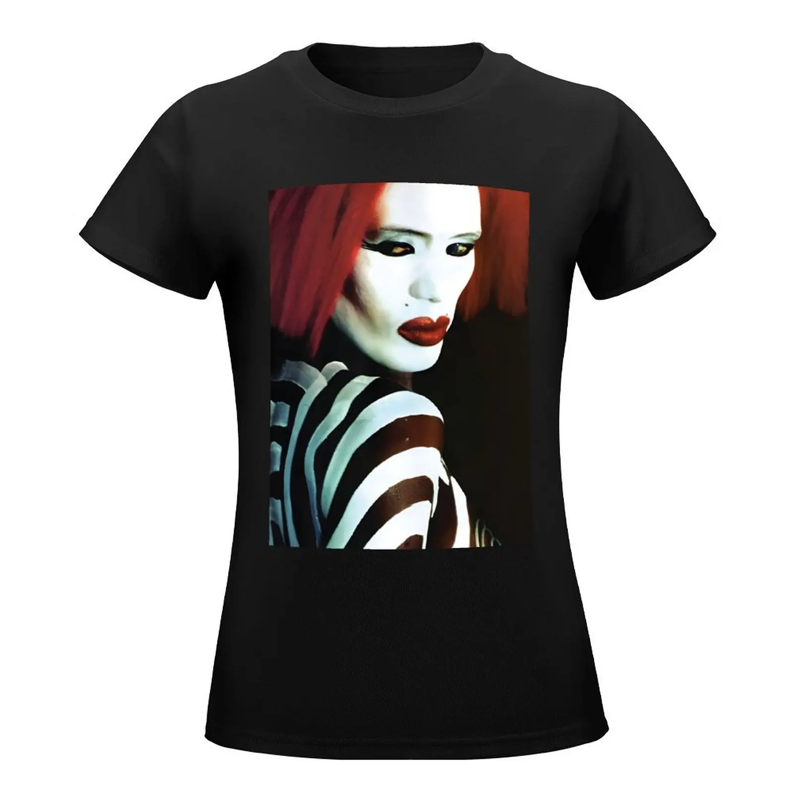 Grace Jones T-Shirt customizeds heavyweights vintage clothes graphics T-shirt Women