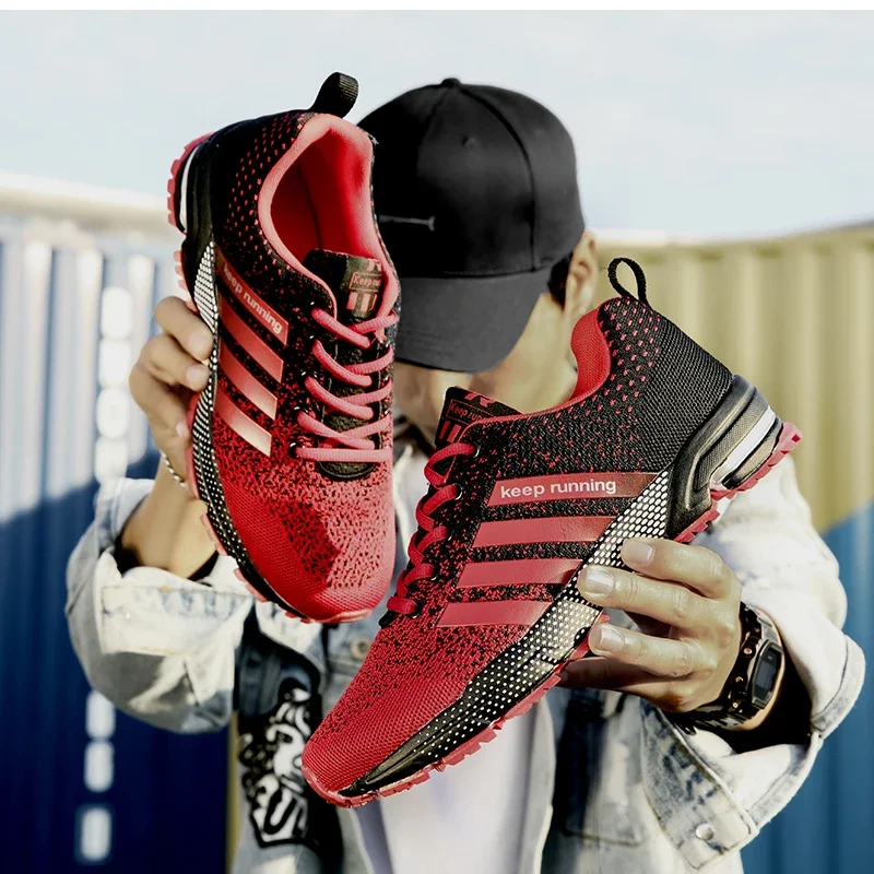 Men Sneakers Fashion Breathable Mesh Comfortable Black Sports Shoes Anti-Slip Outdoor Casual Running Mens Shoe Zapatillas Hombre image 6