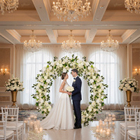 Uflower 100cm Artificial Flower Row Luxury Table Centerpiece Wedding Decoration Arch Backdrop Event Stage Flora