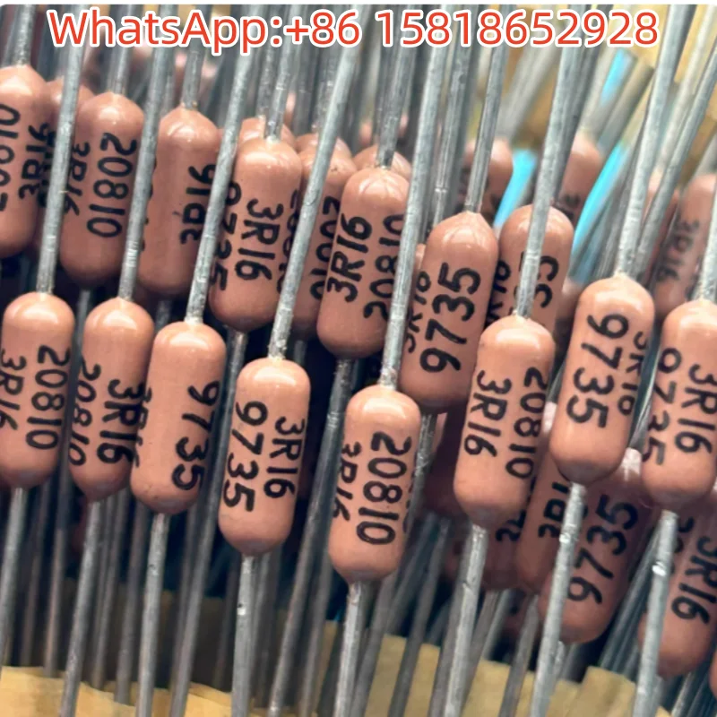 10pcs VISHAY-DALE 1/2W 0.5W 3.16Ω 1% High-Precision Copper Lead Non-Magnetic Resistors