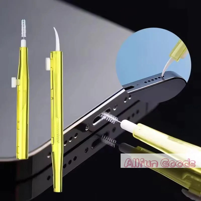 [TG835]Multifunctional 2 In 1 Earbuds Earphones Cleaning Brush Mobile Phone Headset Anti-clogging Cleaner Kit Cleaning Tools