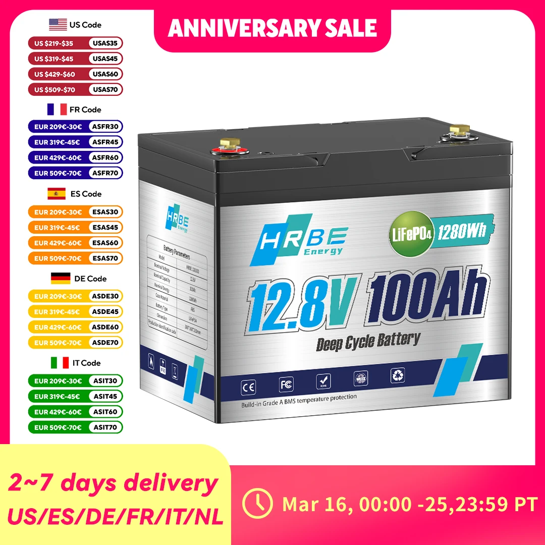 Hrbeenergy 12V 100A…