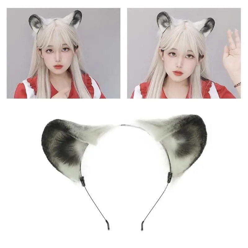 

R1WE модная повязка на голову с кошачьими ушками для женщин и девочек, аксессуар для косплея, отлично подходит для Хэллоуина и