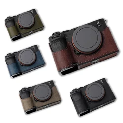 New Handmade Half Case for Sony A7C2 A7CR Leather Insert A7CII Camera Cover leather protective case High quality bags