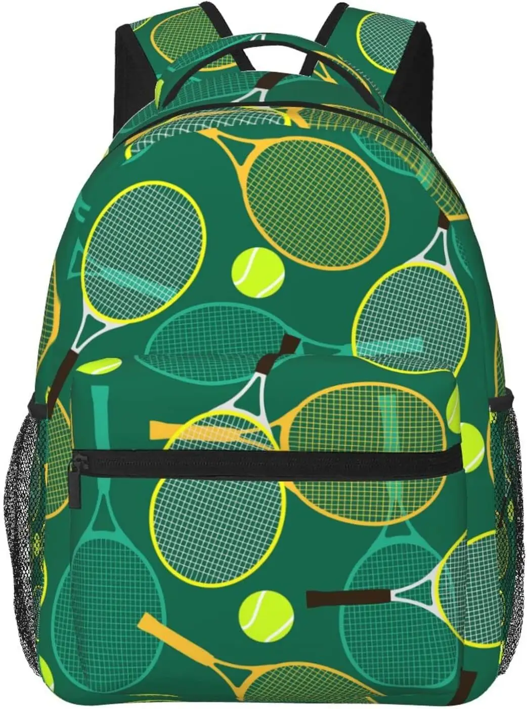 

Tennis Rackets And Balls Stylish Casual Backpack Purse Backpacks With Multiple Pockets Computer Daypack For Work Business Travel