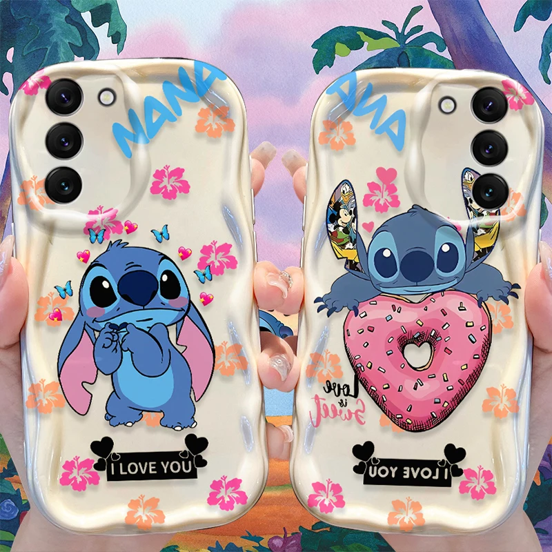 

Disney Stitch Wave Case for Samsung Galaxy A34 A33 A32 A31 A30 A20 A24 4G A23 A22 A21S A20S A14 A13 5G A12 A10S A04 A03 Cover