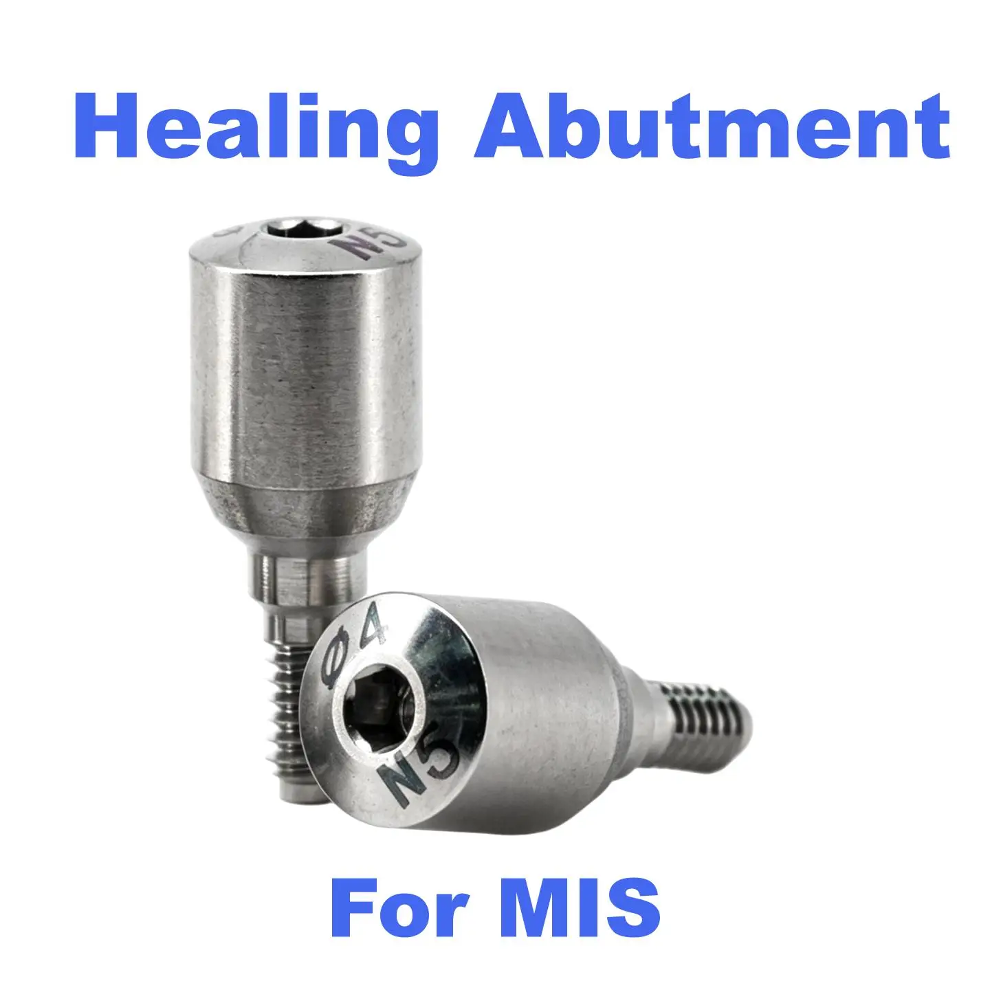 Precision Titanium Dental Implant Healing Abutment Screw Suitable for MIS System High Strength Gingival Restoration Part
