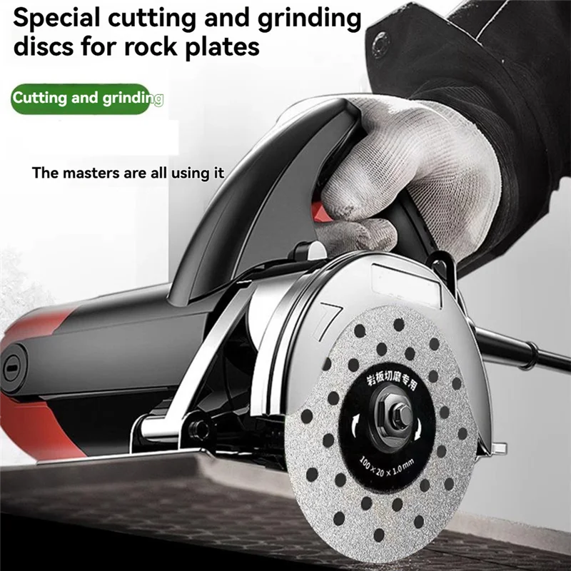 

BYBS-5PCS Dia 100Mm Rock Grinding Cutting Disc Ultra-Thin Saw Blade Multi Hole Disc Marble Tile Glass Cutter Plate