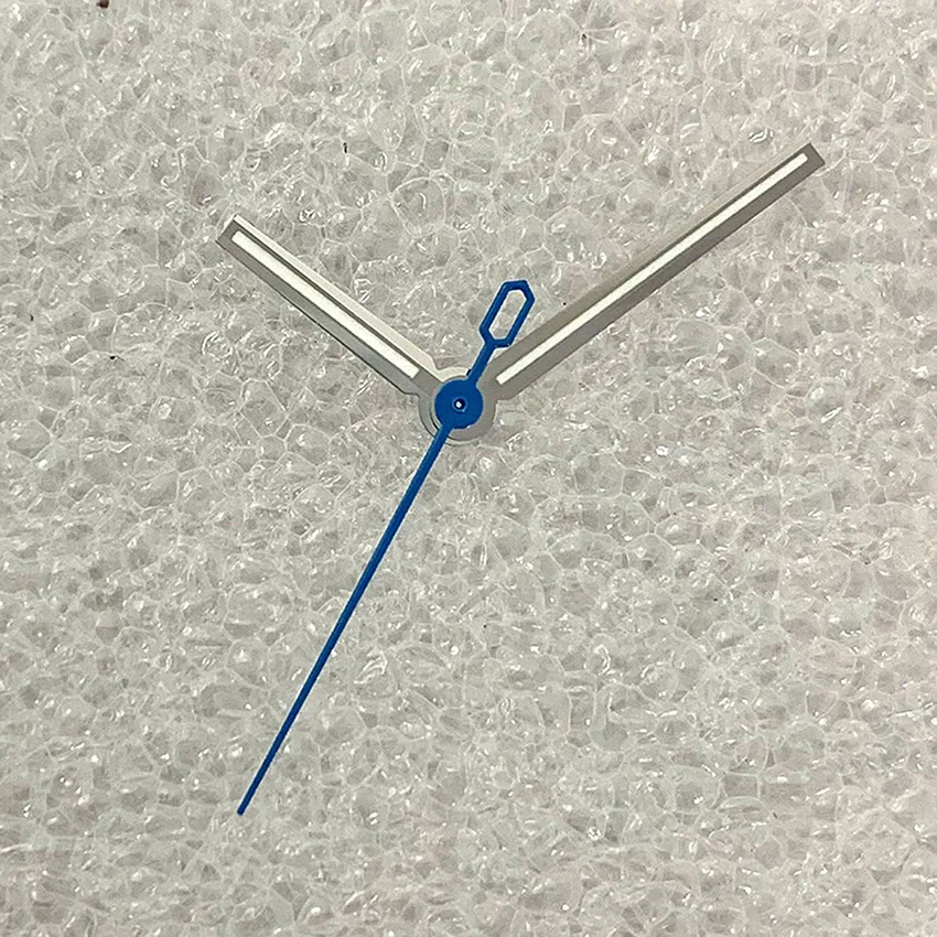 Replacement Watch Hands Baton Needle Rose Gold Silver Blue Second Hand for NH35 Automatic Movement For 41mm Land Watch Parts