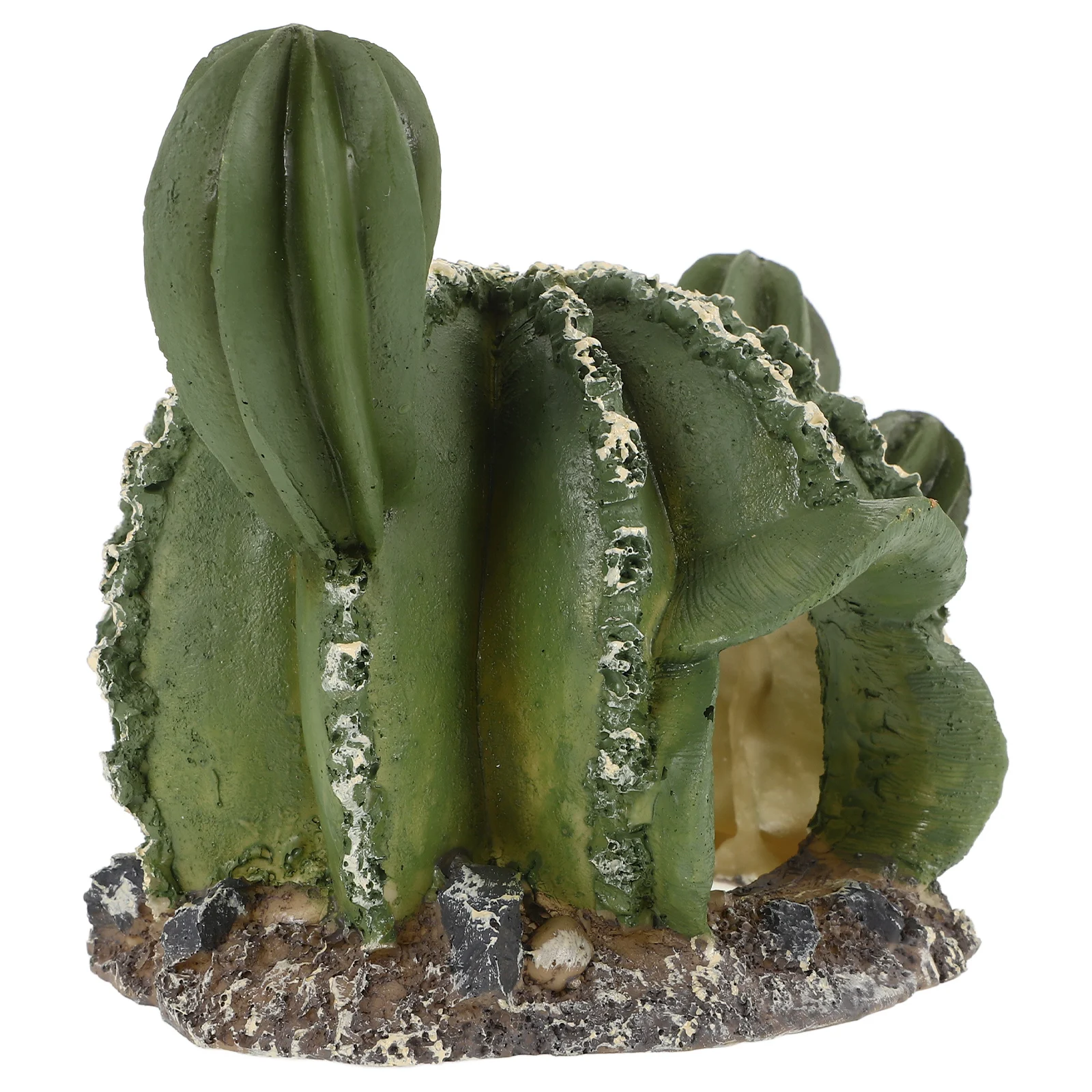 

Resin Cactus Duck Reptile Cave Hideout Gecko Lizard Tank Decorations Ornament Habitat Hideouts