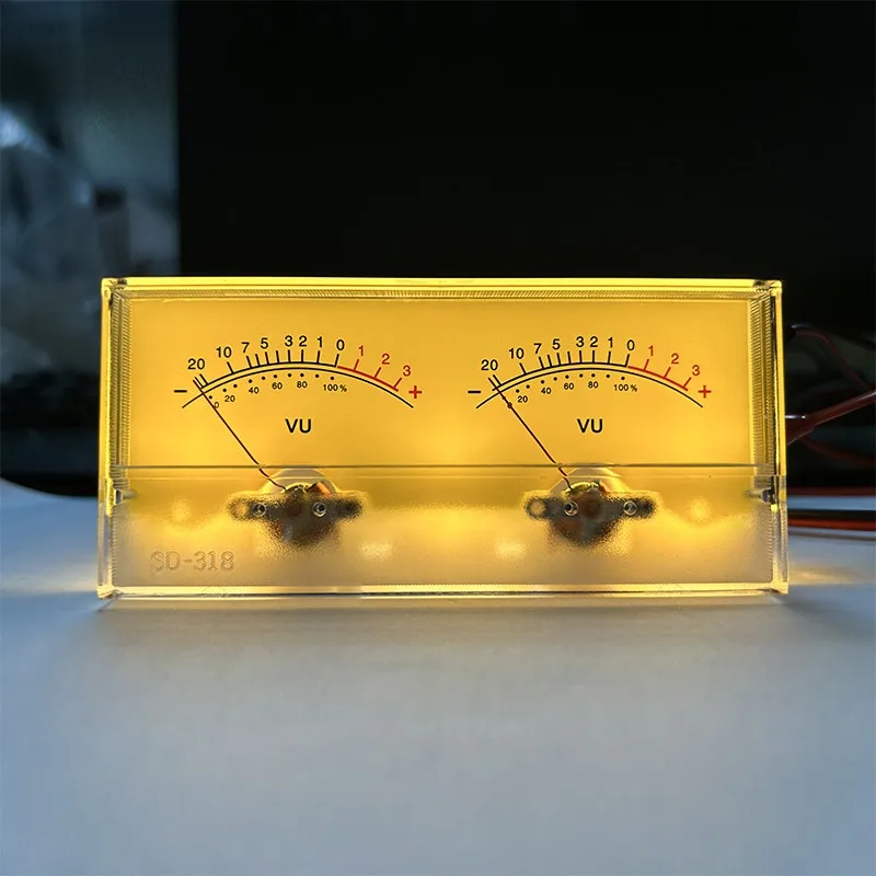 VU level meter Double pin audio meter  level Sound pressure Audio power meter With power amplifier Post-stage driver