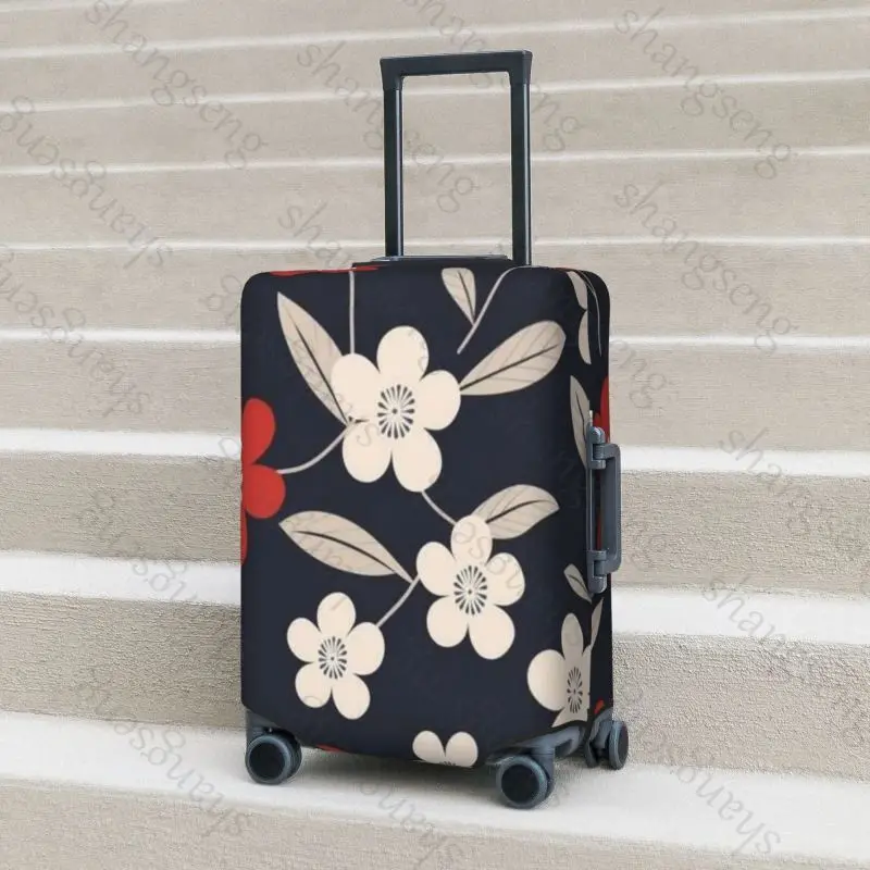Cherry blossoms Travel suitcase protective case, suitcase cover, elastic protection, washable Luggage cover, 18-32 in