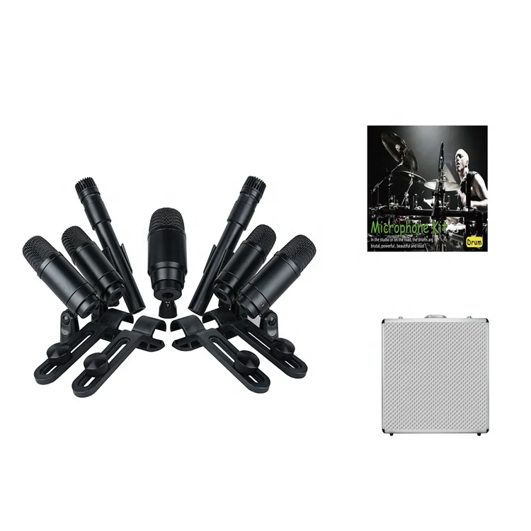 

KING-717 Musical Instrument Drum Mic Set Dynamic Drum Mic for Stage