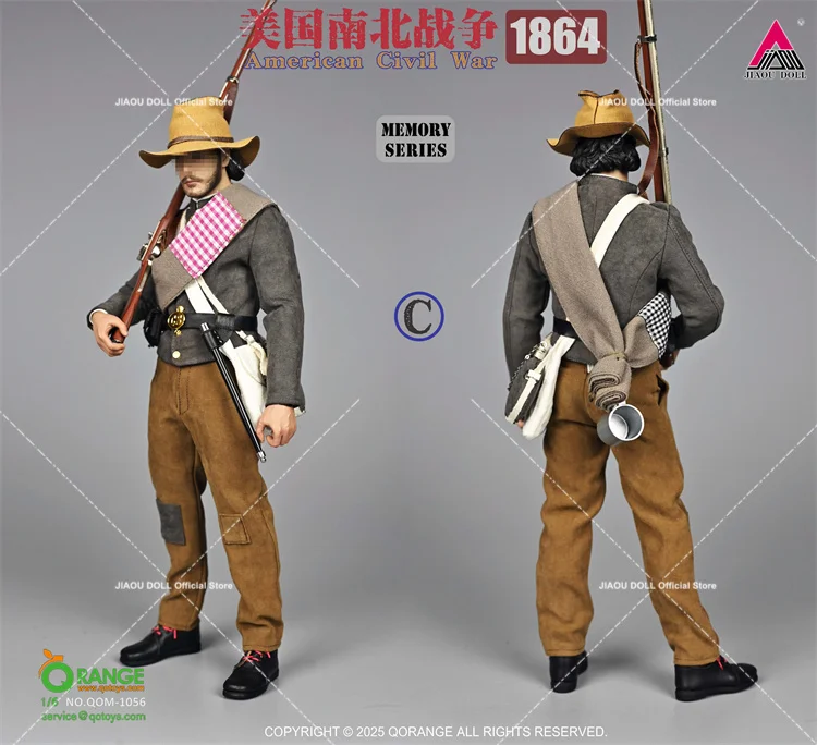 2025 Q4 QORANGE QOTOYS QOM-1056 1/6 Guerra da Independência da Pessoal Conjunto Completo 12 "Figura de Ação de Soldado Masculino Bonecas para Coleção