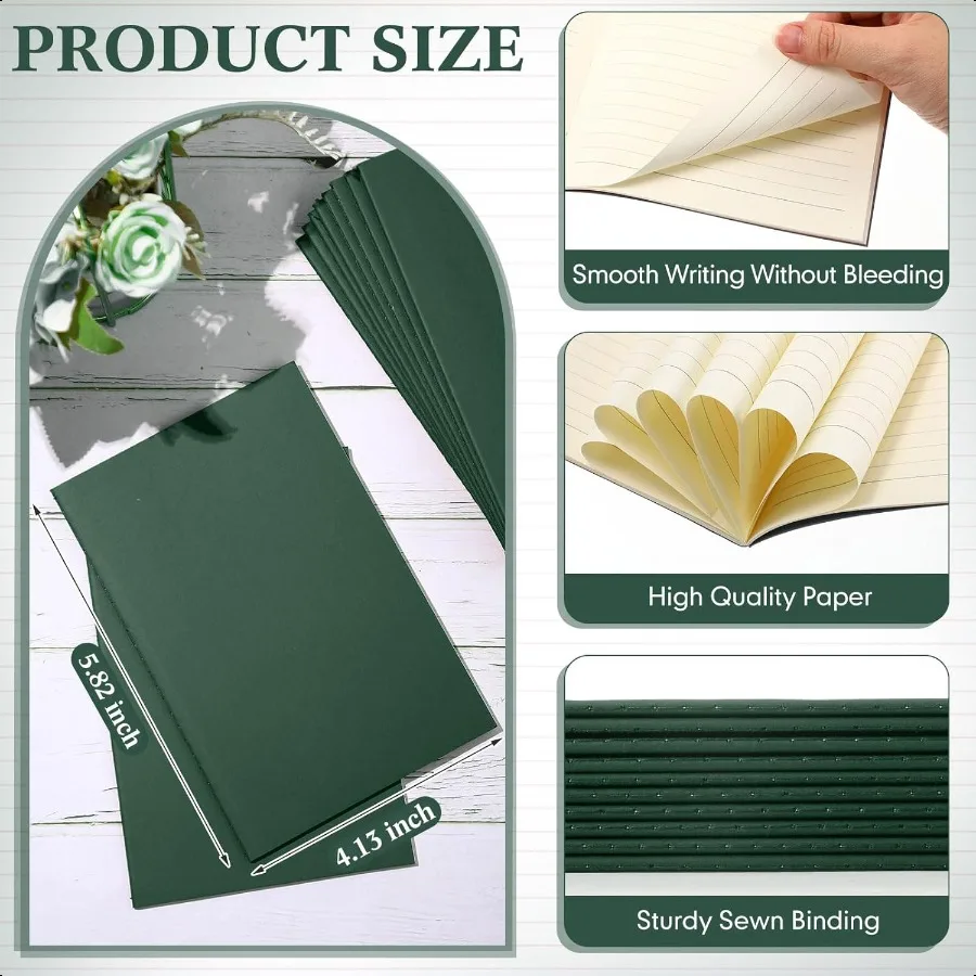 150 Pack Kraft Notebook Journals 5.82 Inch x 4.13 Inch A6 Softcover Notebooks Bulk for Student Writing Sketch Travel Journal Of