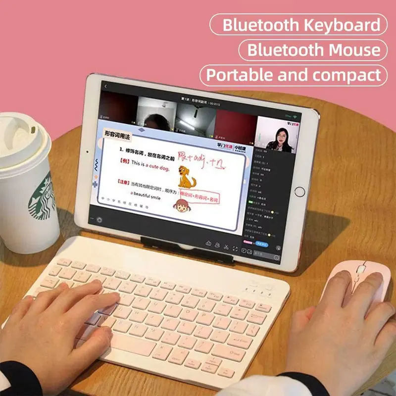 

Bluetooth-совместимая клавиатура и мышь для iPad, Xiaomi, Samsung, Huawei, телефонов и планшетов, беспроводная клавиатура для Android, IOS, Windows