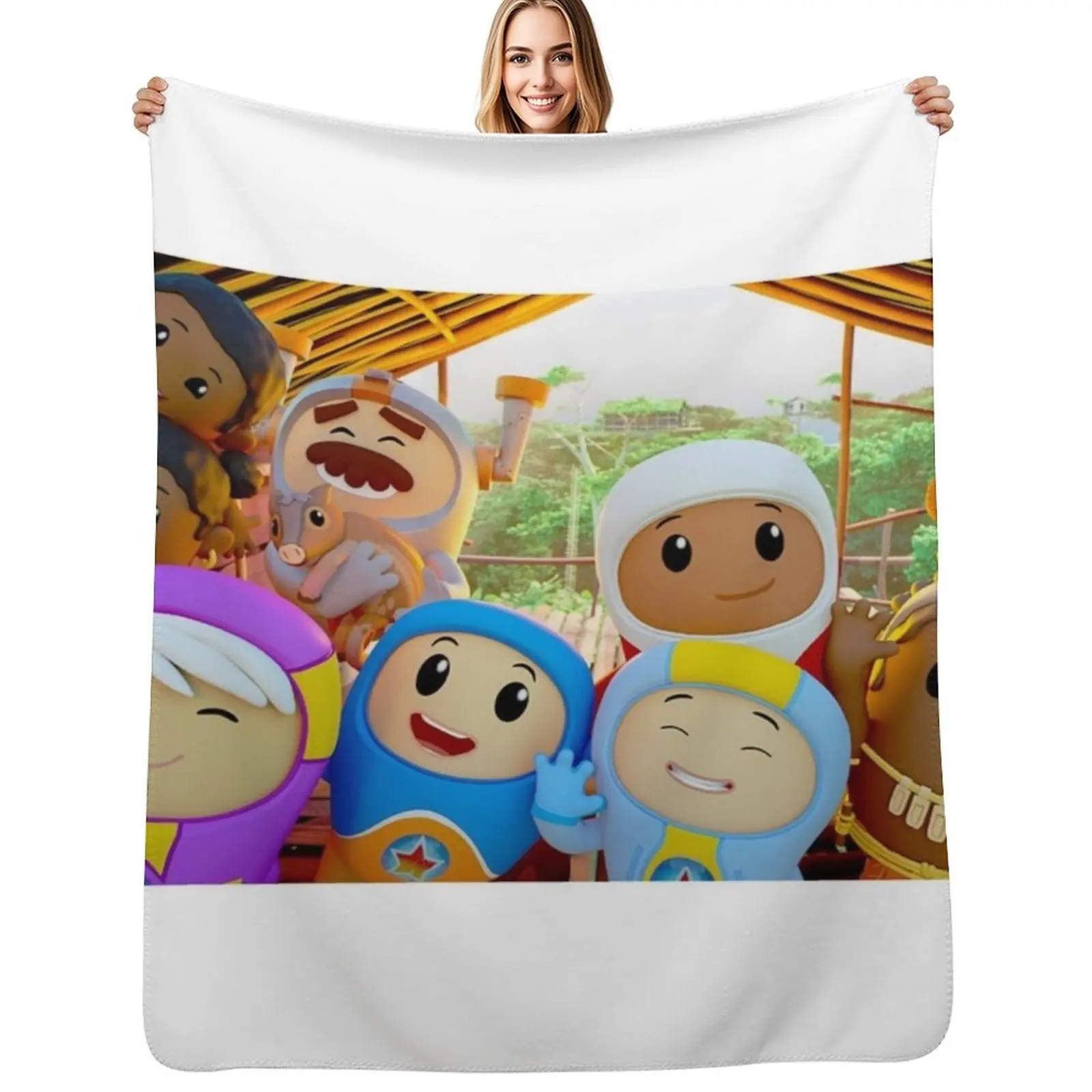 

Go Jetters Throw Blanket Foldable Soft Warm Blanket for Outdoor Use