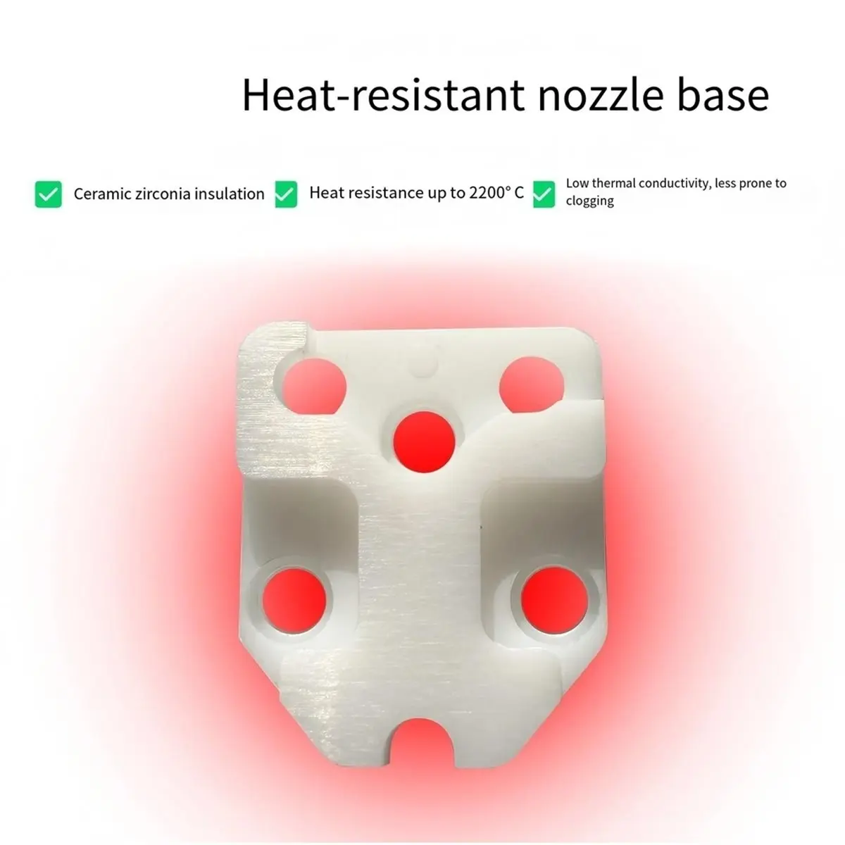 For X Hot End Integrated Heating Component High Temperature Resistant with Ceramic Base