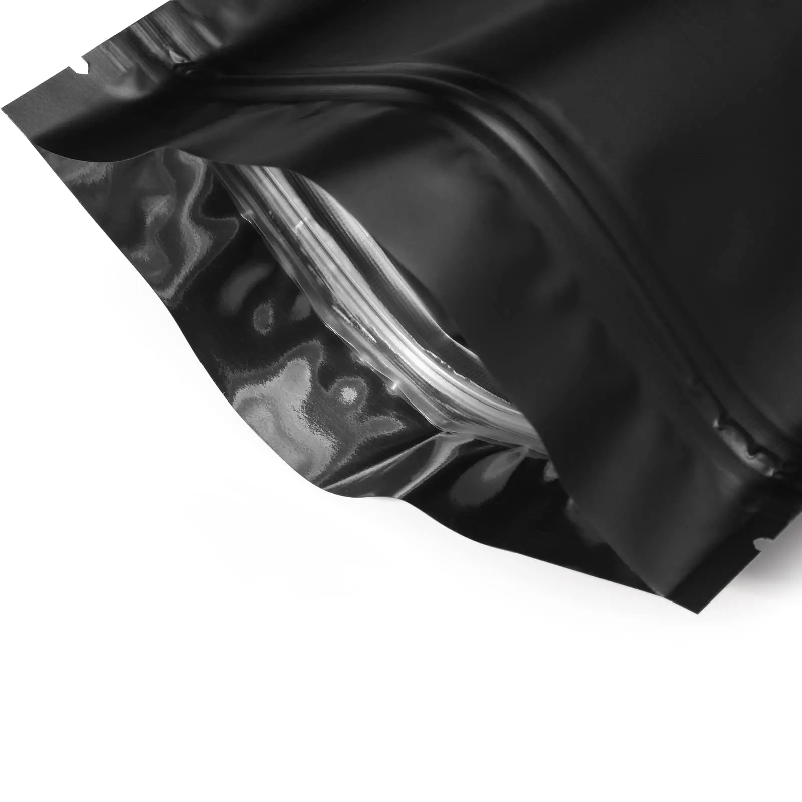 100pcs Small Size Matte Black Zip Lock Mylar Bags Aluminum Foil Flat Pouches Candy Cookie Food Heat Sealable Storage Package Bag