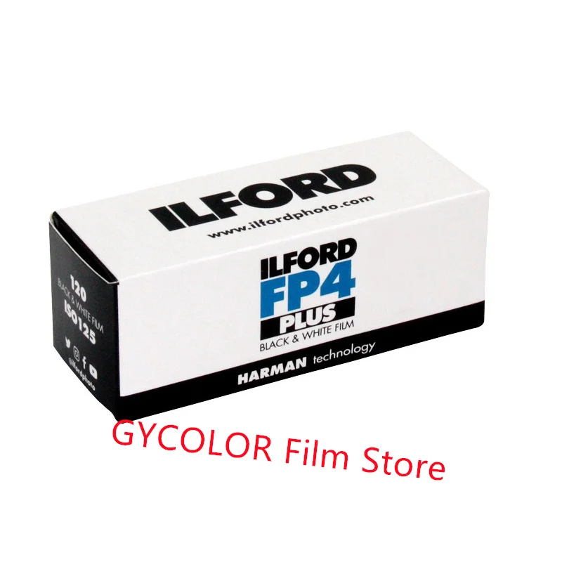 Imagem -03 - Filme Fotográfico Preto e Branco Mídia Imprimível Original do Reino Unido Ilford Fp4 120 Rolo Rolos Rolos Rolos 10 Rolos